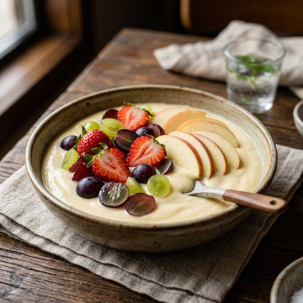 Custard fruits recipe
