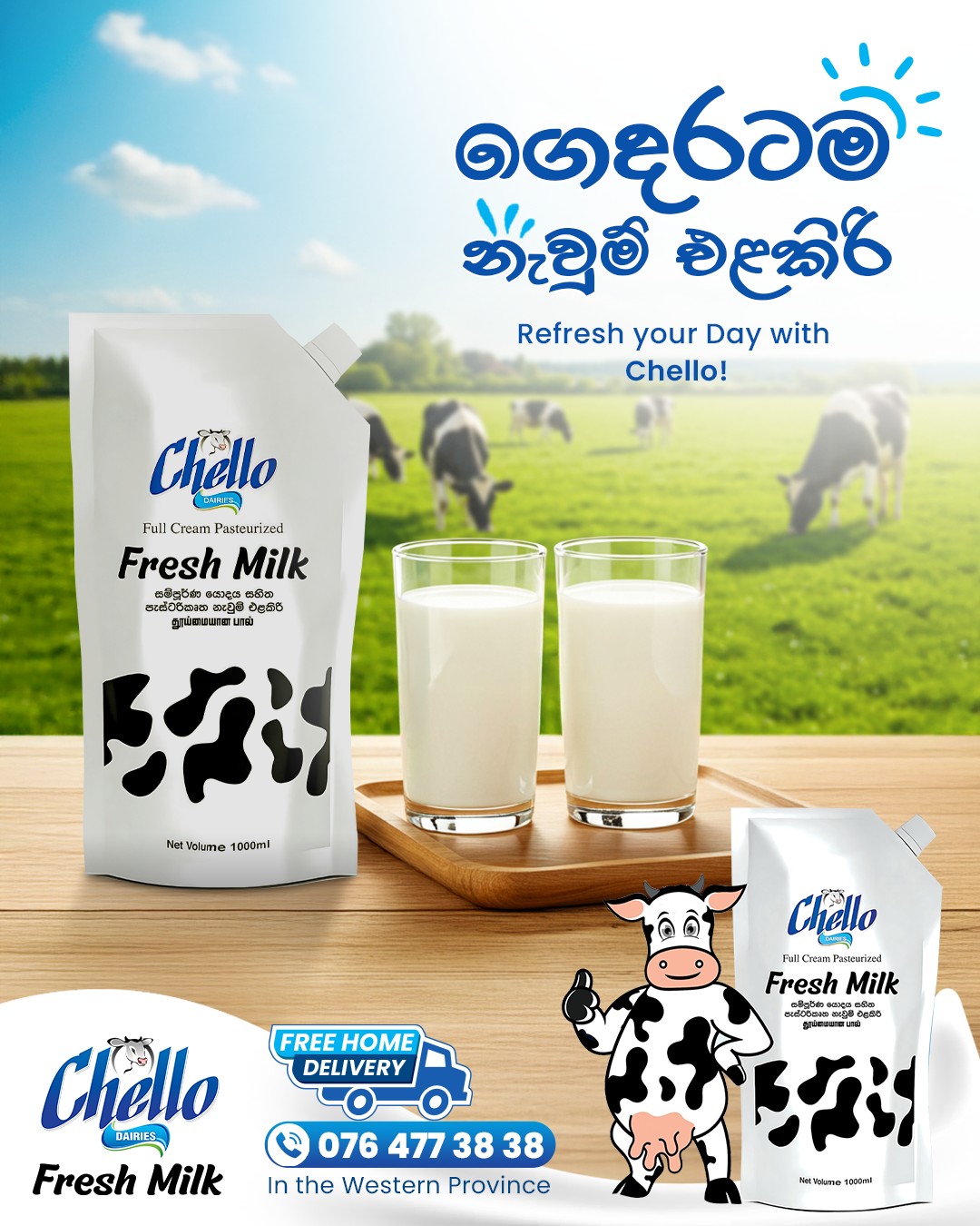 Chello Dairy milk collection and pasteurization process
